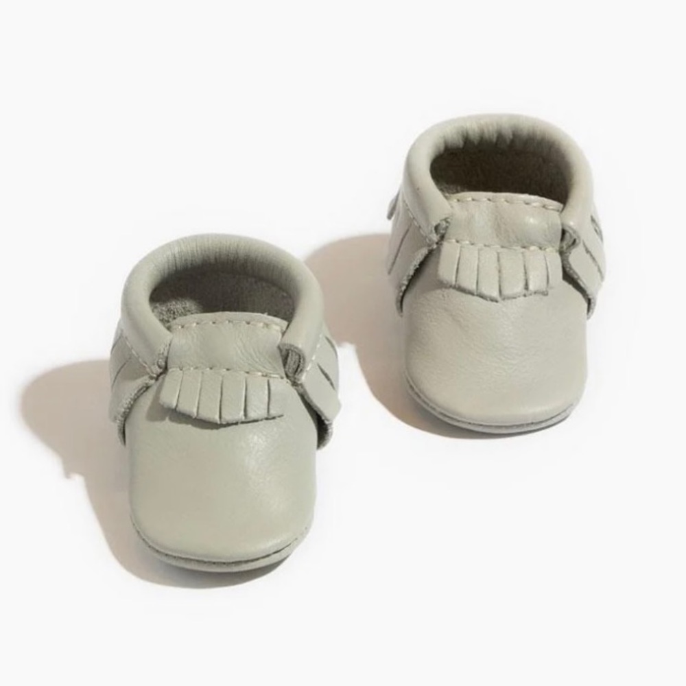 Grey (“Cashmere”) Freshly Picked Moccasins